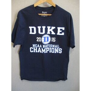 DUKE 2015 NCAA National Champions Shirt Gray Size Large